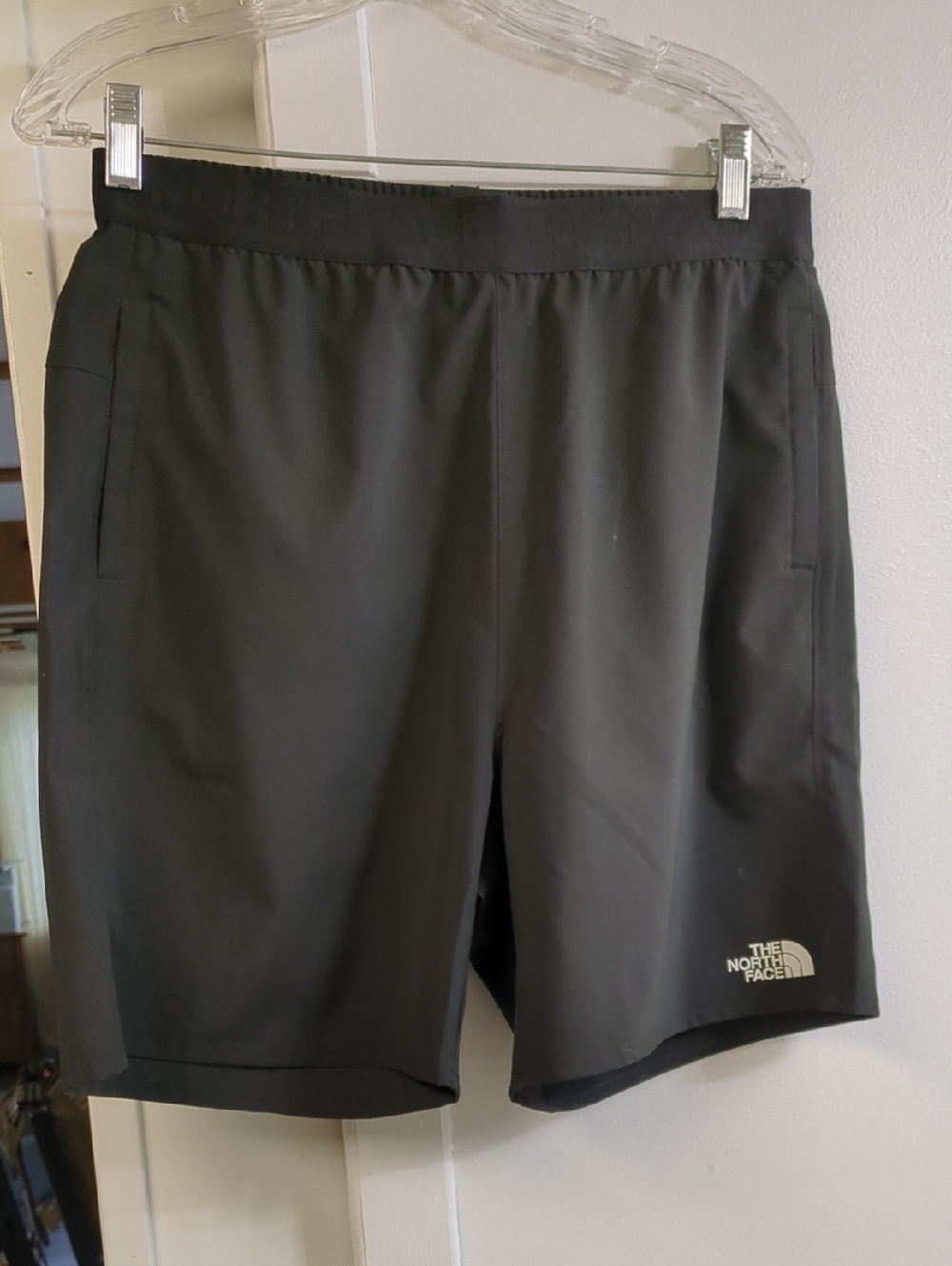 The North Face Boy's Black Athletic Shorts with Logo